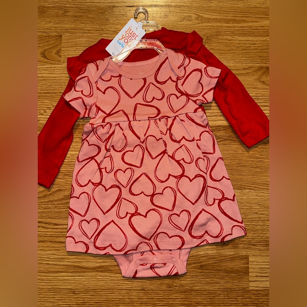 Baby Girls Dress Set Size 12 Months New